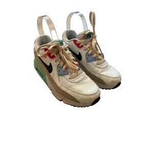 Nike Air Max 90 Size 3 Youth Leather SE Patches Sneakers Multicolor Athletic